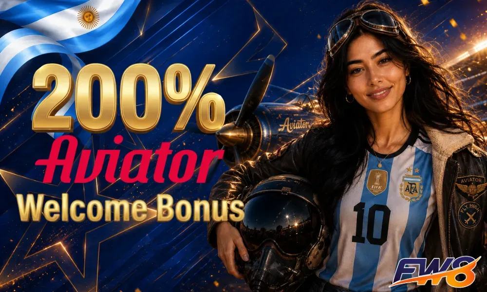 FW8 200% Spribe Aviator Welcome Bonus for Crash Game Players