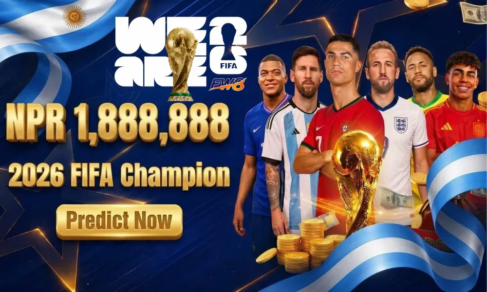 FW8 FIFA World Cup 2026 Champion Prediction Game — Win NPR 1,888,888 Grand Prize in Nepal