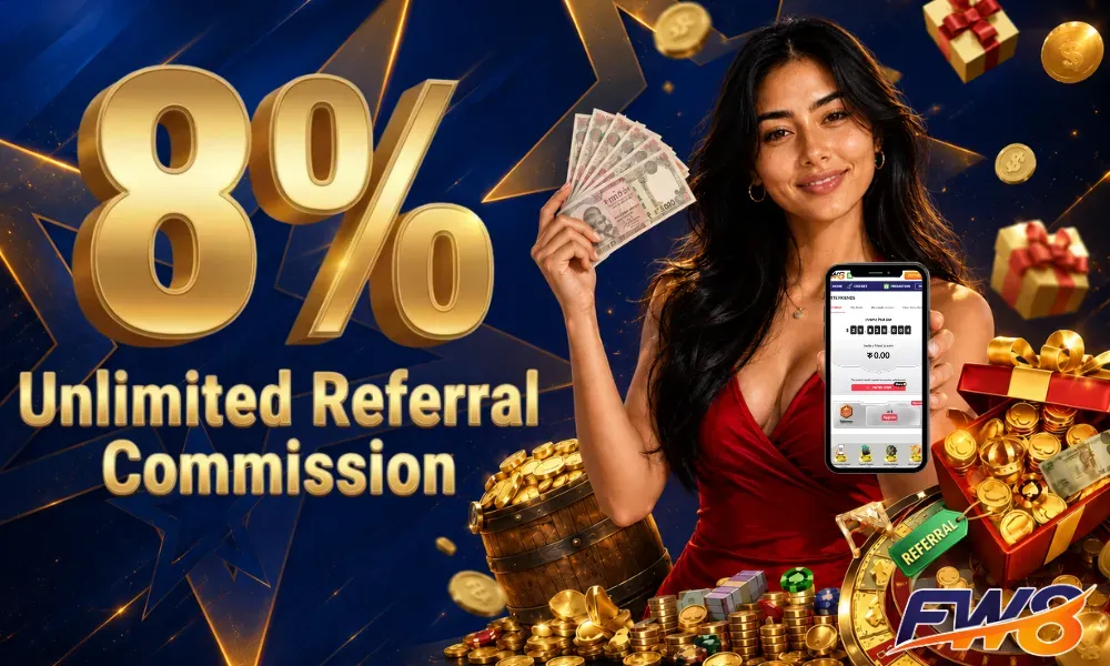FW8 8% Unlimited Lifetime Referral Commission Bonus for Affiliates
