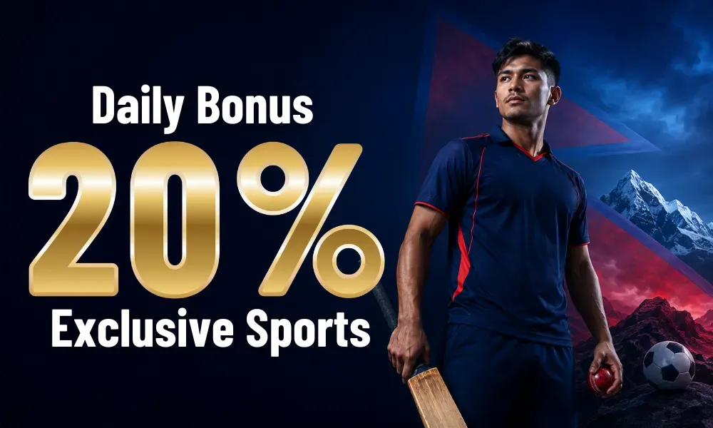 FW8 20% Daily Sports Reload Bonus for World Cup Betting in Nepal