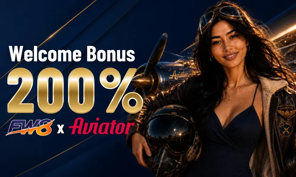 FW8 200% Spribe Aviator Welcome Bonus for Crash Game Players