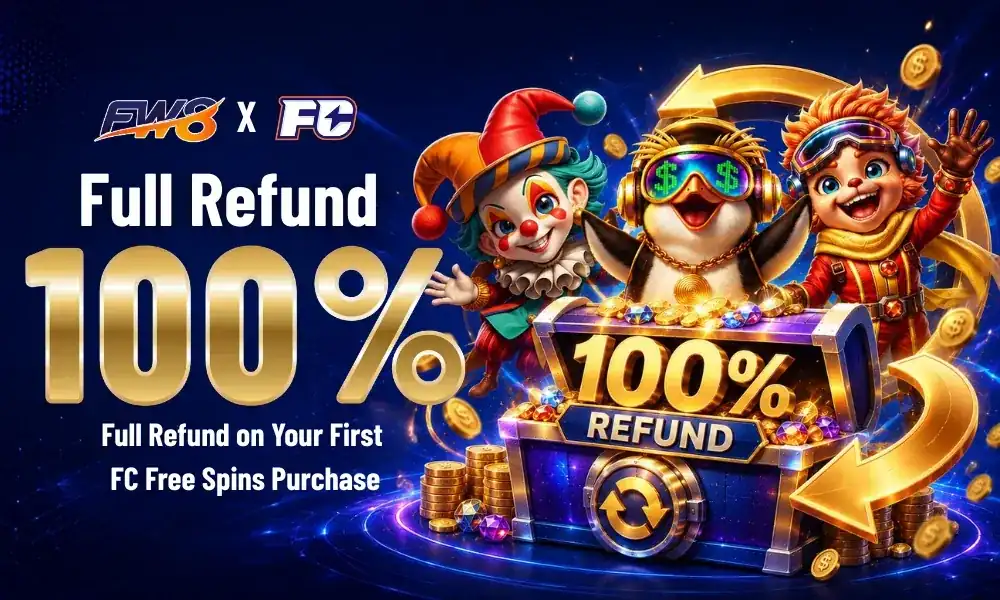 FW8 x FC पहिलो फ्री स्पिन खरिद १००% रिफन्ड बोनस नेपालका नयाँ खेलाडीहरूको लागि